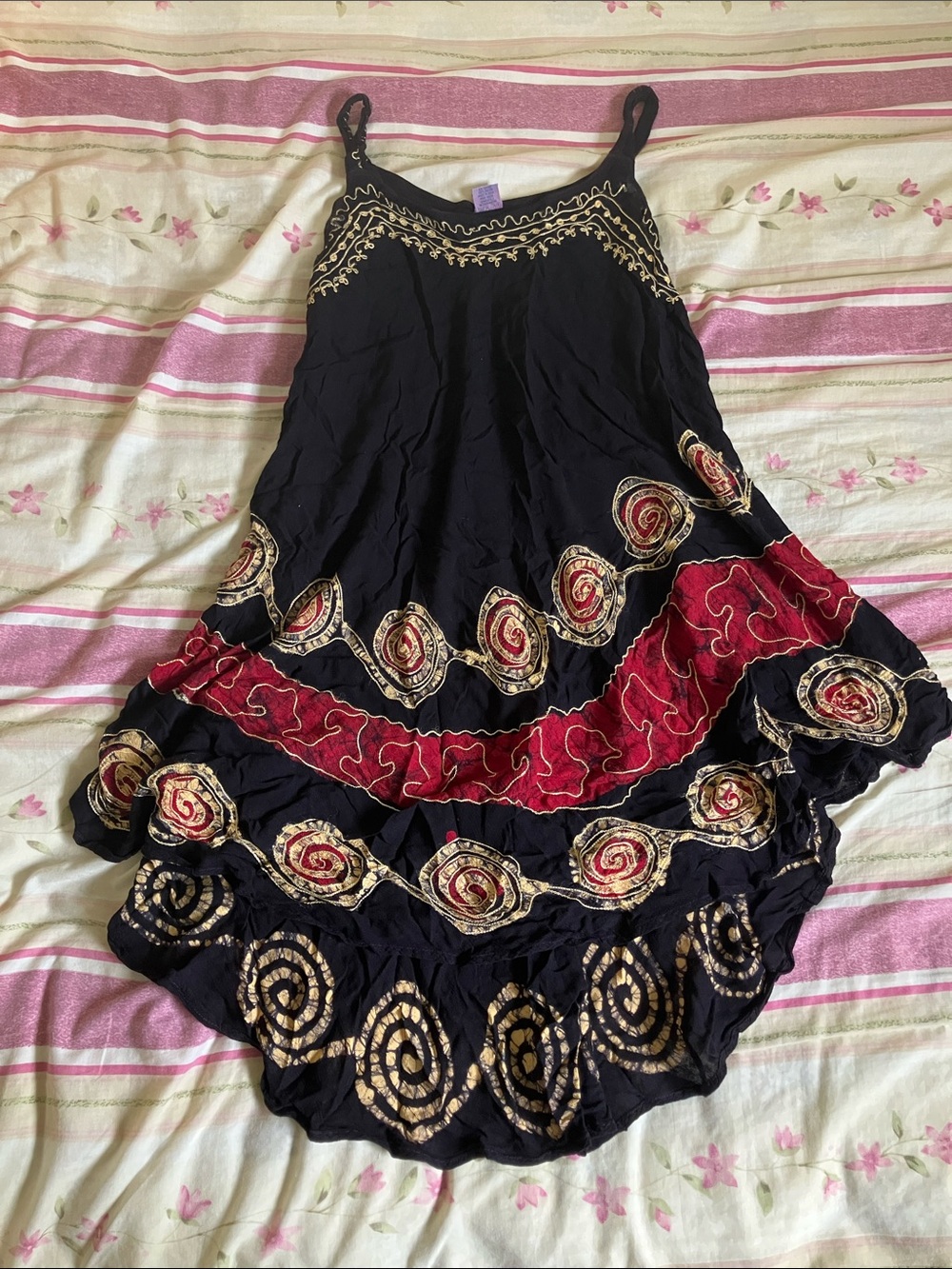 swirly flowy dress